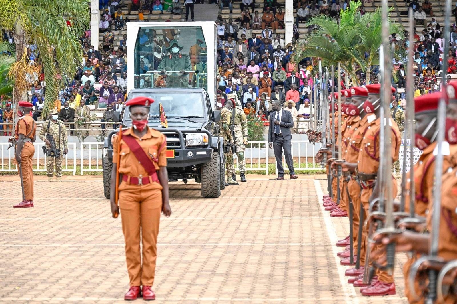 President Museveni passes out 2,234 Uganda Prisons Service Officers at Kololo Independence Grounds on Sept 10, 2023