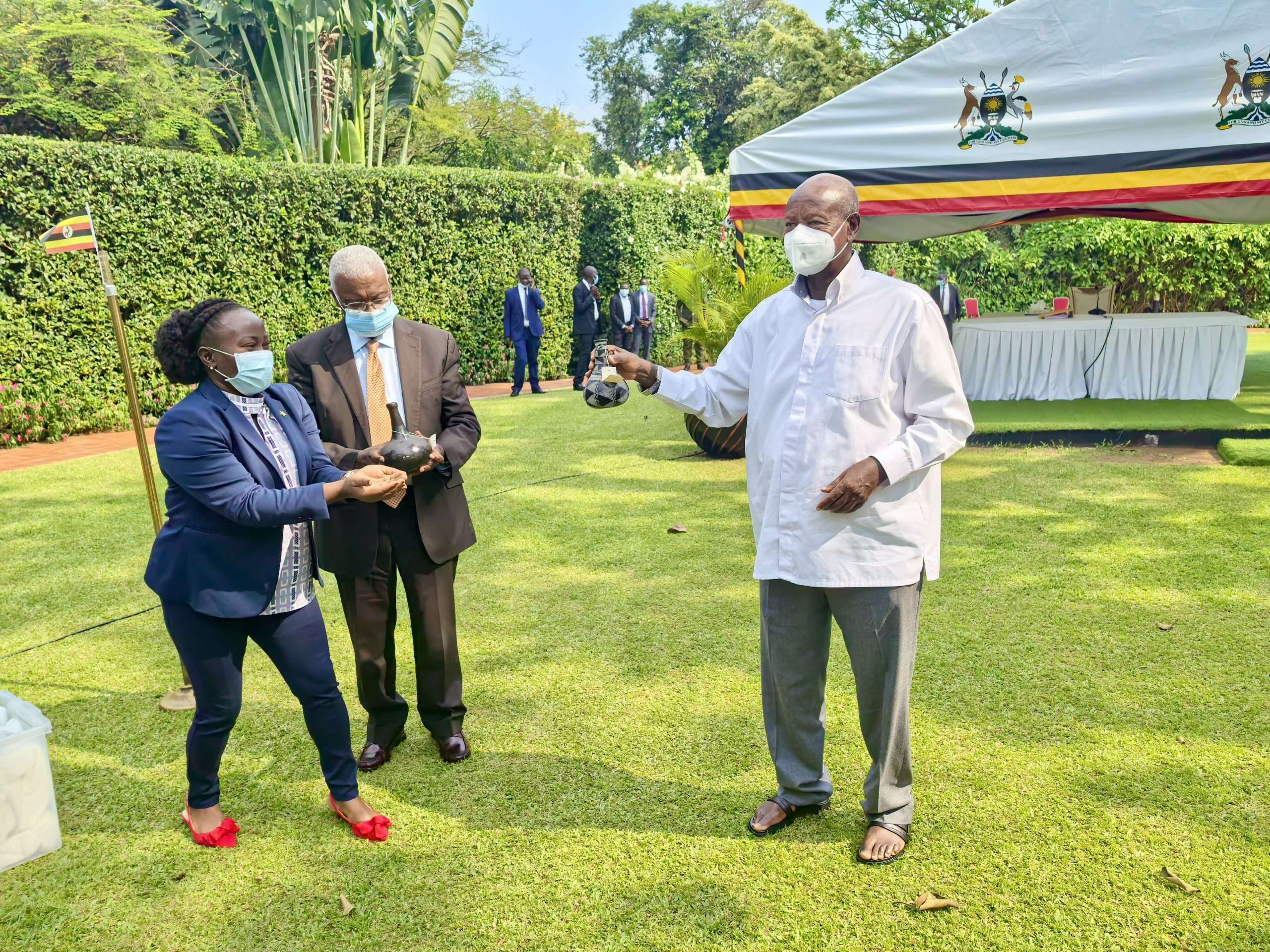President Museveni Welcomes Return of Cultural Heritage Artifacts to Uganda