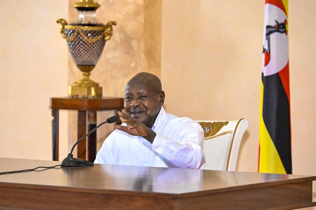 President Museveni meets VP and Papa Emorimor of Teso