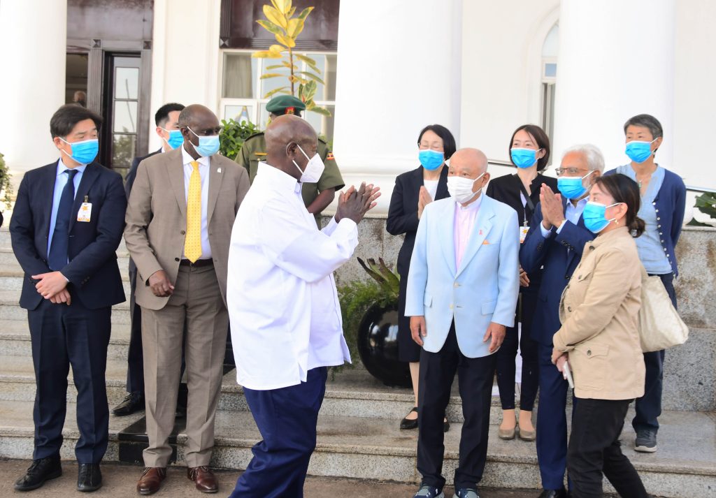 President Museveni meets Sasakawa delegation