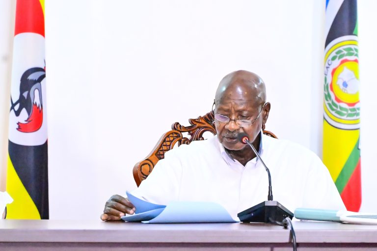 President Museveni addressing the nation yesterday July 20 PPU Photo