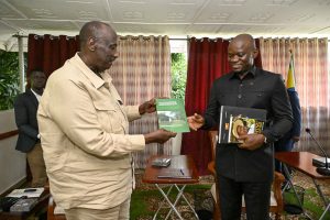 Gen. Salim Saleh Hosts Gabonese President In Gulu