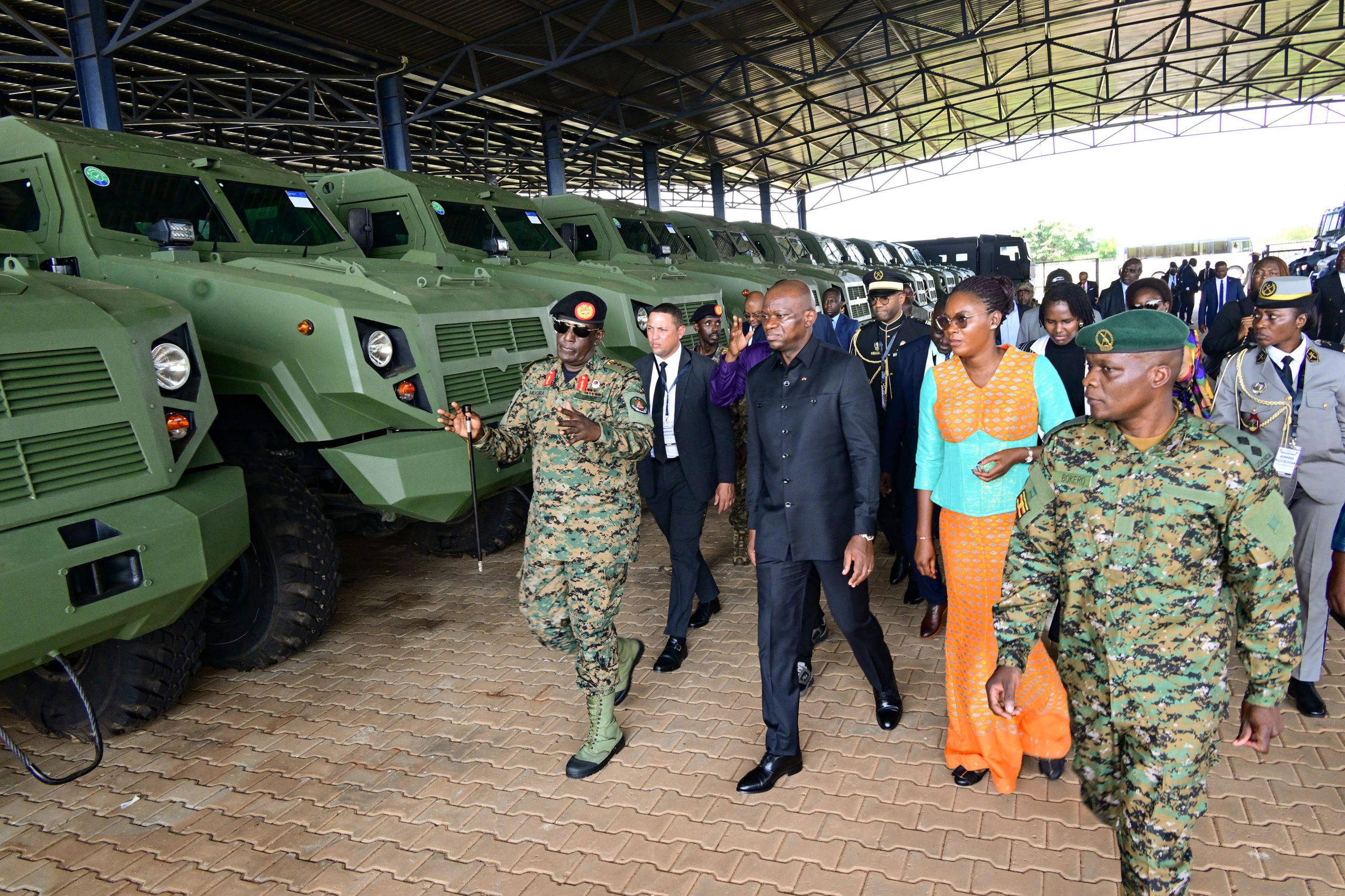 Gabonese President H.E Brice Clotaire Oligui Nguema Visits Industries In Uganda