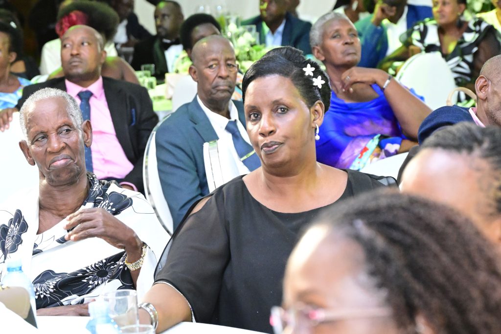 Dr Diana Atwines mother L and other guests attending Dr Diana Atwines 25th wedding anniversary at Serena Kigo on Saturday PPU Photo