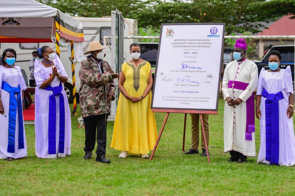 President Museveni and Maama Janet Museveni officiate at the closing ceremony of the Mothers Union conference of Buganda in Luwero district on 1st Sept 2024