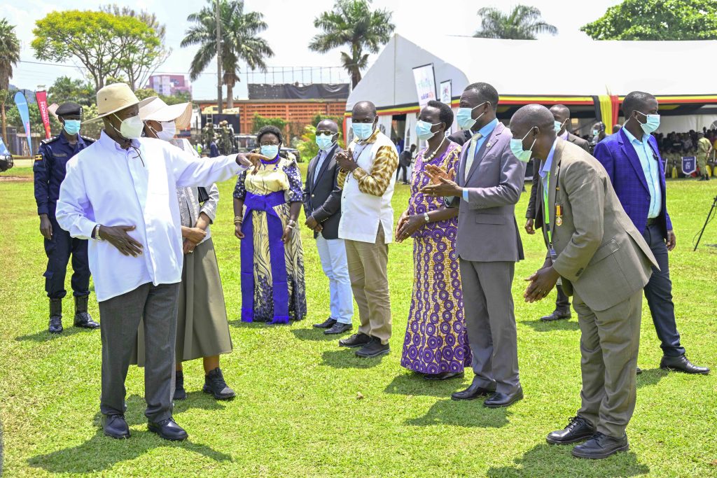 President Yoweri Kaguta Museveni and First Lady/ Ministry of Education and Sports Janet Kataha Museveni being  welcomed for the World Teacher’s Day Celebrations at Lugogo, Kampala on the 19th October 2024. Photos by PPU/Tony Rujuta.