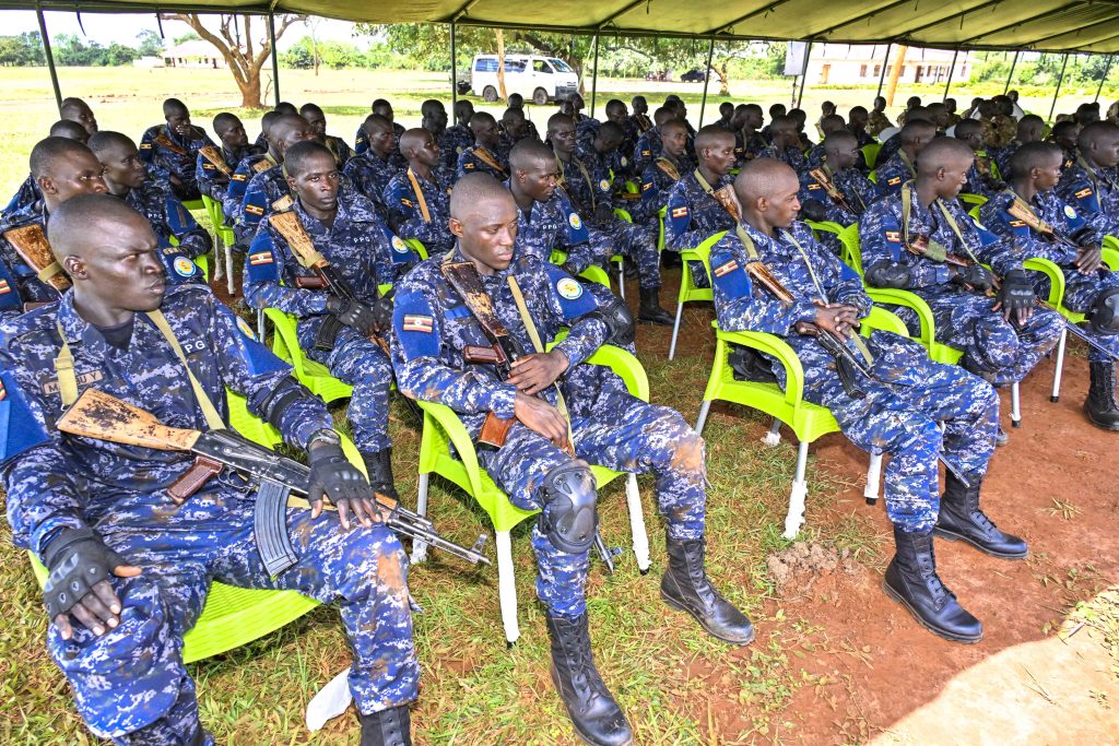 Some of the Police Presidential Guard Trainees during the Passing out of PPG Trainees at the Police Presidential Guard  Special Force Training School Fort Samora Machel in Kaweweta on the 22nd October 2024. Photo by PPU/Tony Rujuta.