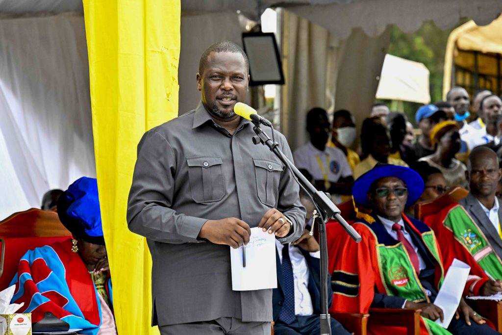 President Museveni at the1st Graduation of Kiswahili Cadres at Kyambogo University