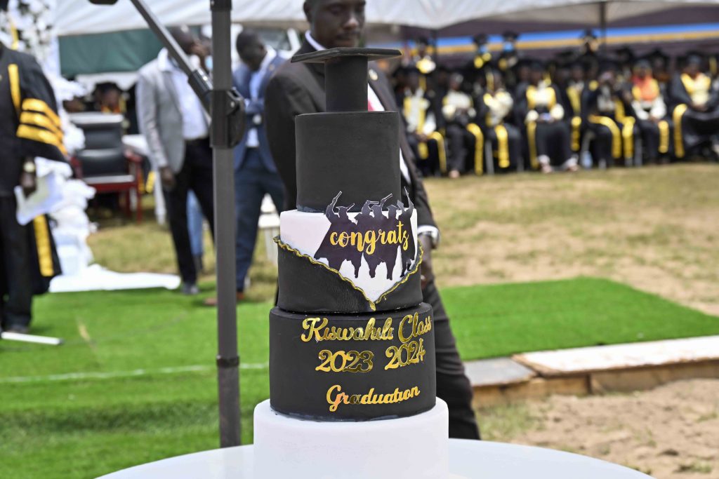 President Museveni at the1st Graduation of Kiswahili Cadres at Kyambogo University