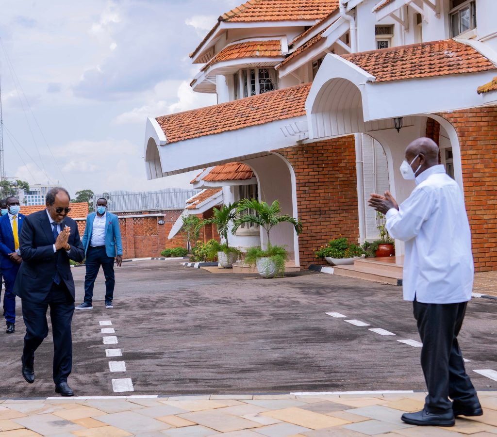 President Museveni And HE Hassan Sheikh Mohamud of Somalia Hold Talks