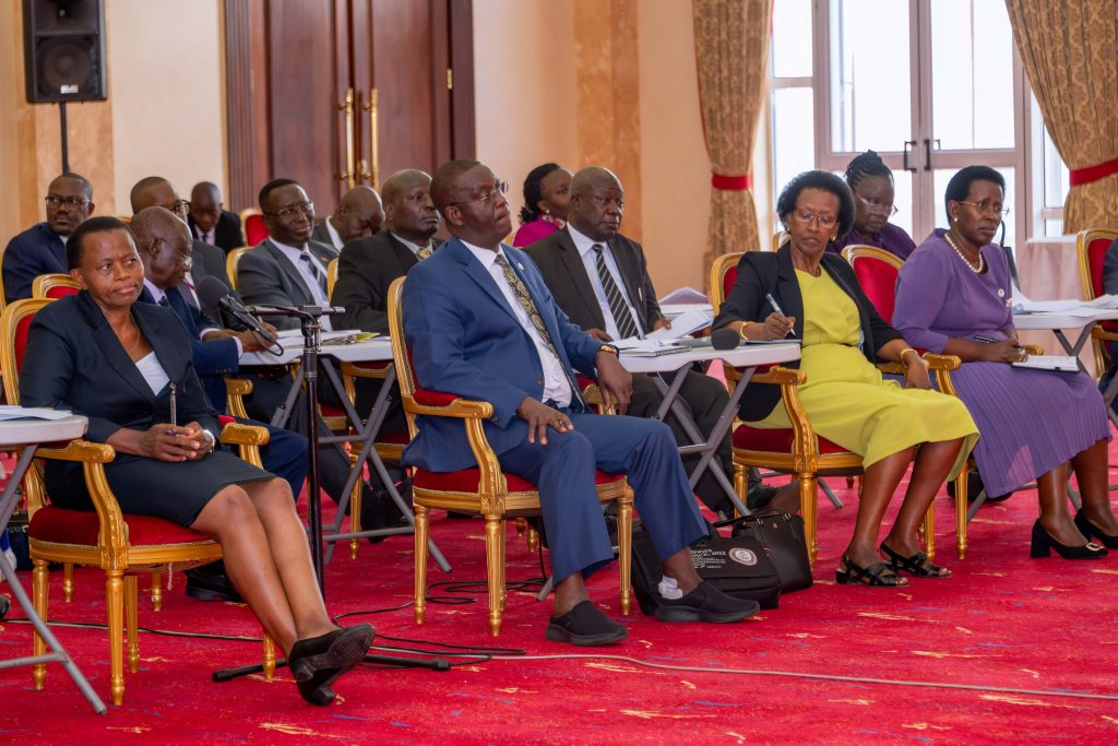 President Museveni on Thursday 17th October, 2024 meeting Permanent Secretaries at State House, Entebbe