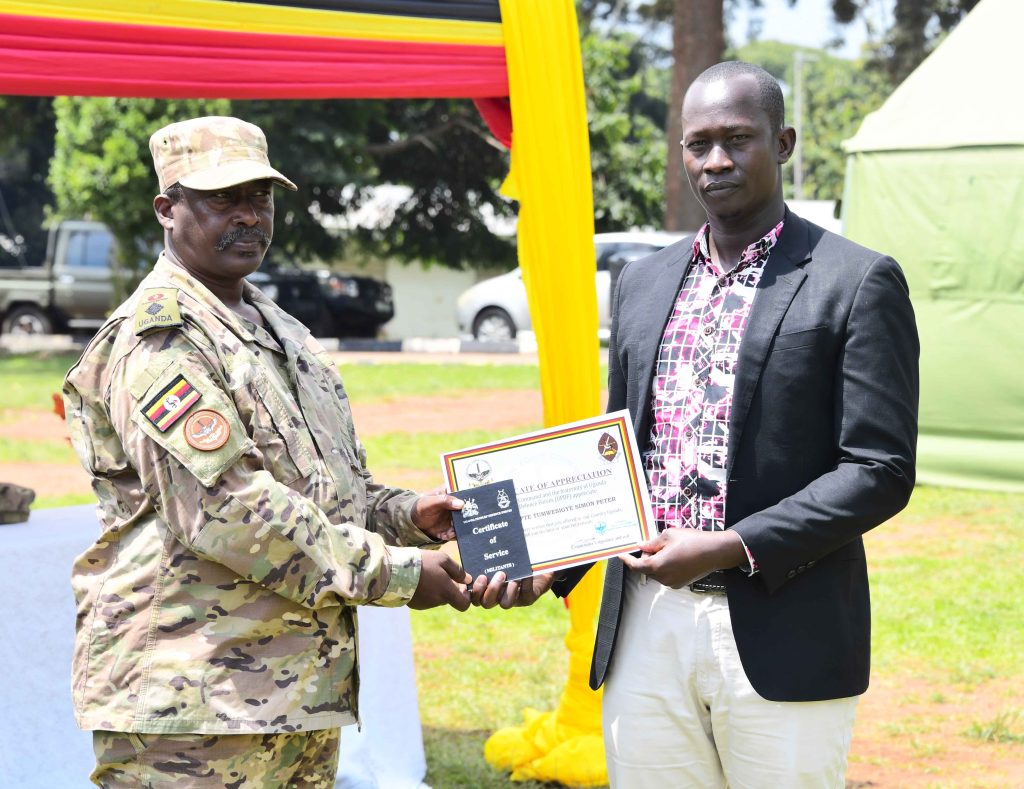 Retirement ceremony of 31 SFC officers at SFC Headquarters Entebbe