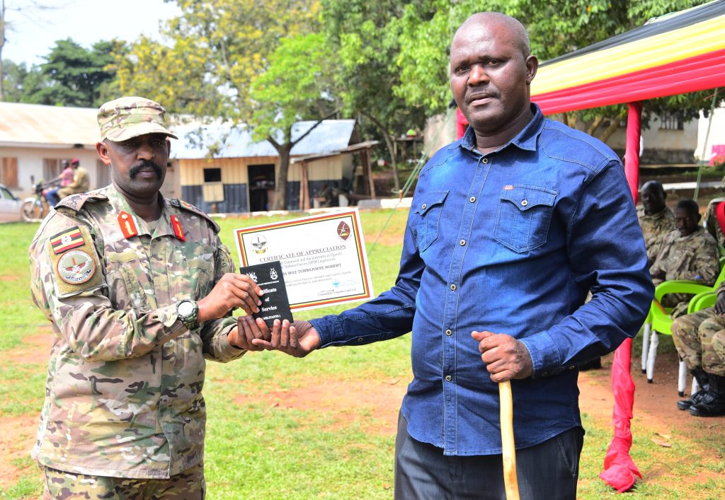 Retirement ceremony of 31 SFC officers at SFC Headquarters Entebbe