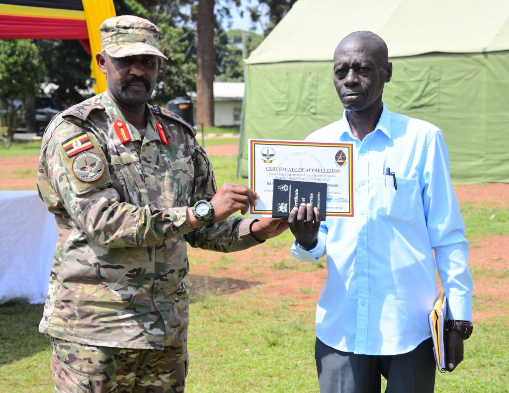 Retirement ceremony of 31 SFC officers at SFC Headquarters Entebbe