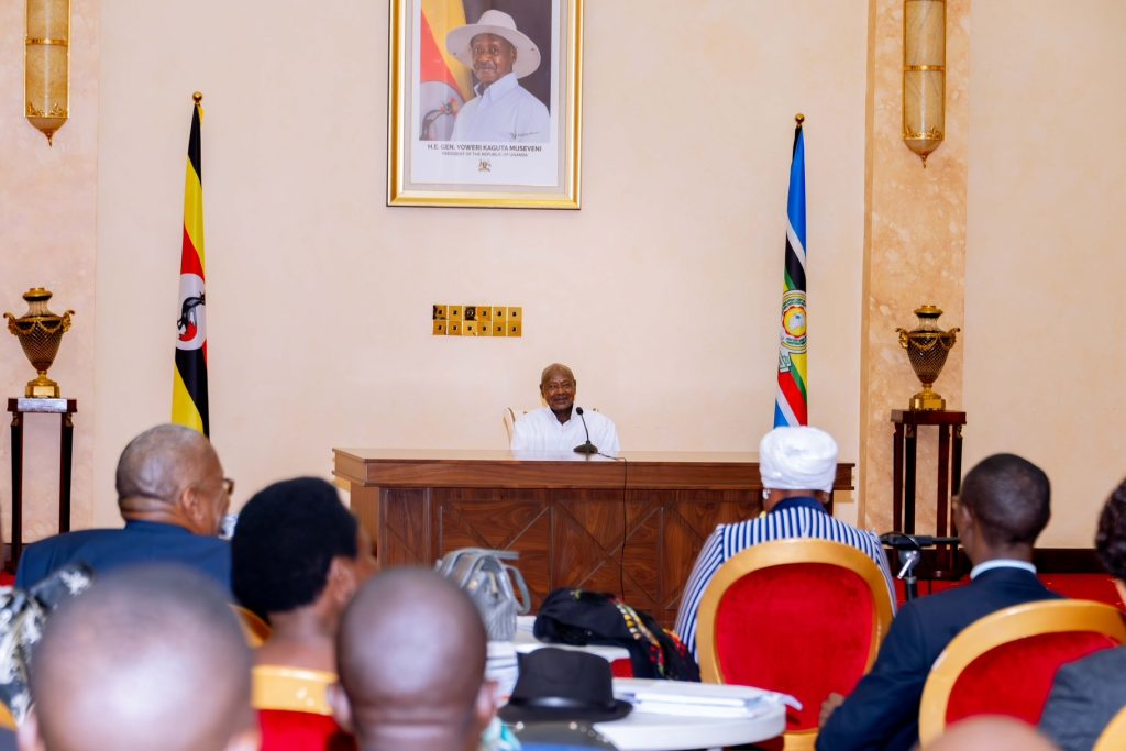 President Museveni meeting Ministers Technical Staff on enforcement against illegal fishing