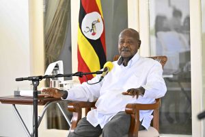 President Museveni press briefing with journalists from Bukedi sub region held 9-Nov-2024 at Mbale State Lodge in Mbale City