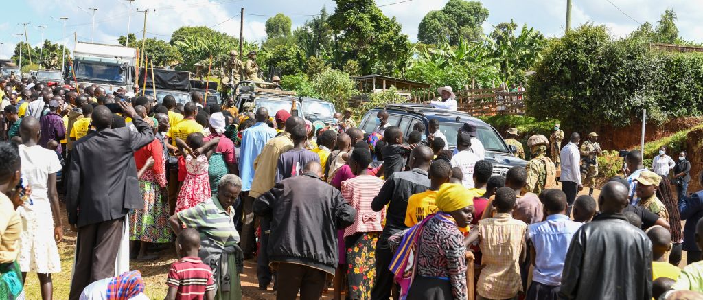 President Museveni having an interaction with the people of Kween district