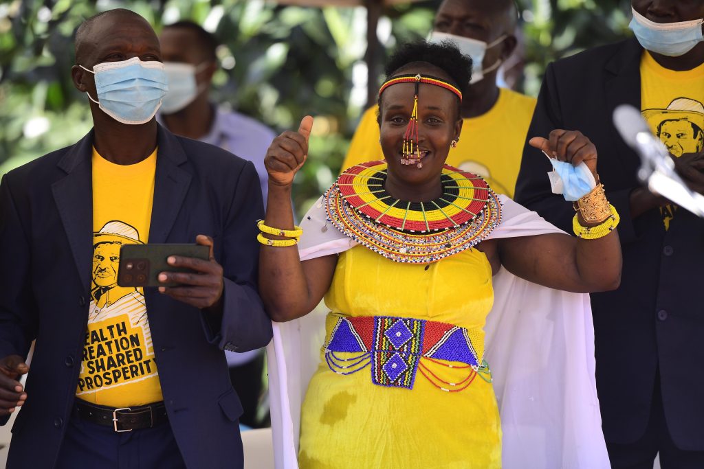 PDM Tour - Mrs Yapsiwa Doreen - A beneficiary of PDM and engaged in zero grazing, bananas, Coffee planting - Situated in Kakpukole village, Kobil parish, Kawowo S_C, Tingey county, Kapchorwa district. 