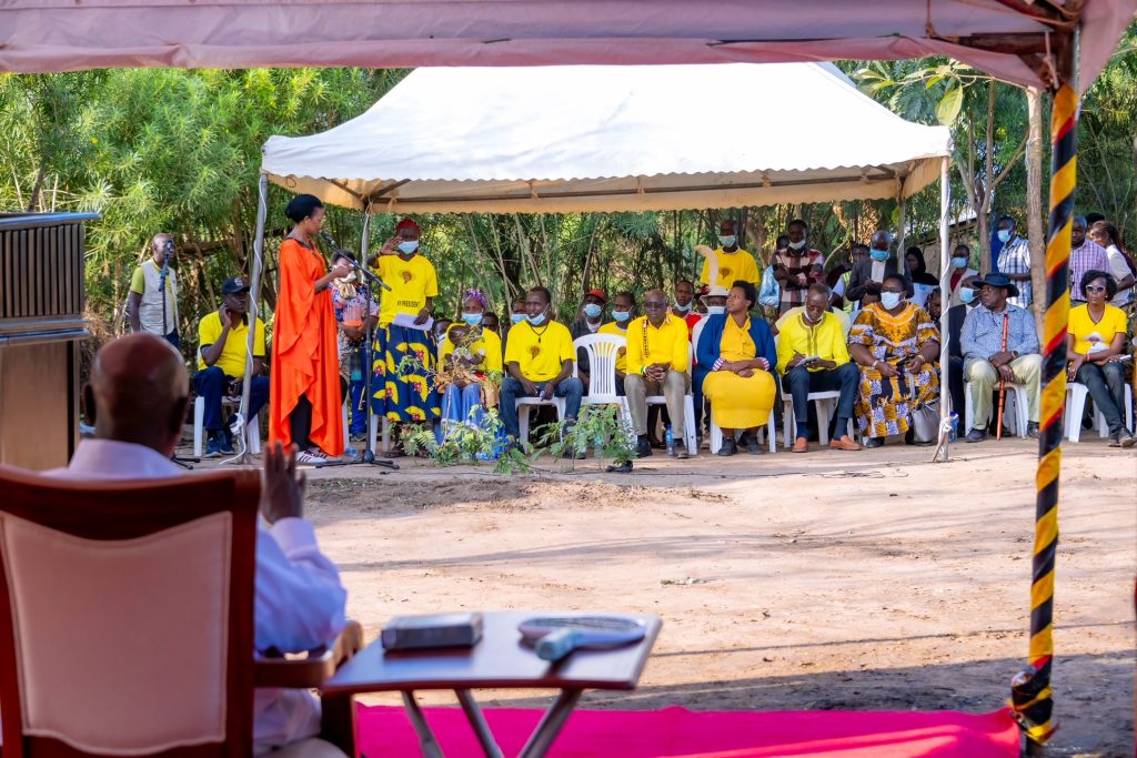 President Museveni Visits Lokong Emmanuel Losike a piggery farmer in Kakomokwee Village Loregae Nakapiripirit District