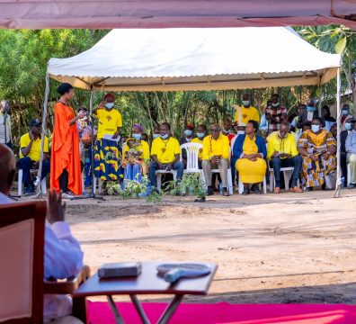 President Museveni Visits Lokong Emmanuel Losike a piggery farmer in Kakomokwee Village Loregae Nakapiripirit District