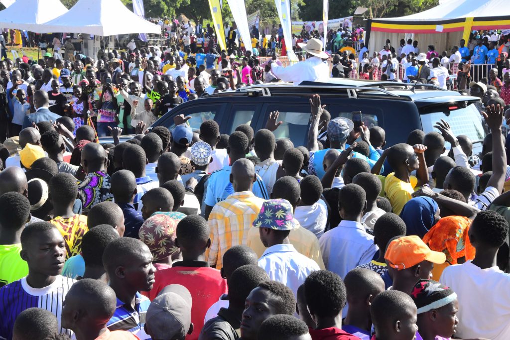 President Museveni On World AIDS Day commemoration held at Bukungu Primary School, Bukungu Town Council, Buyende District