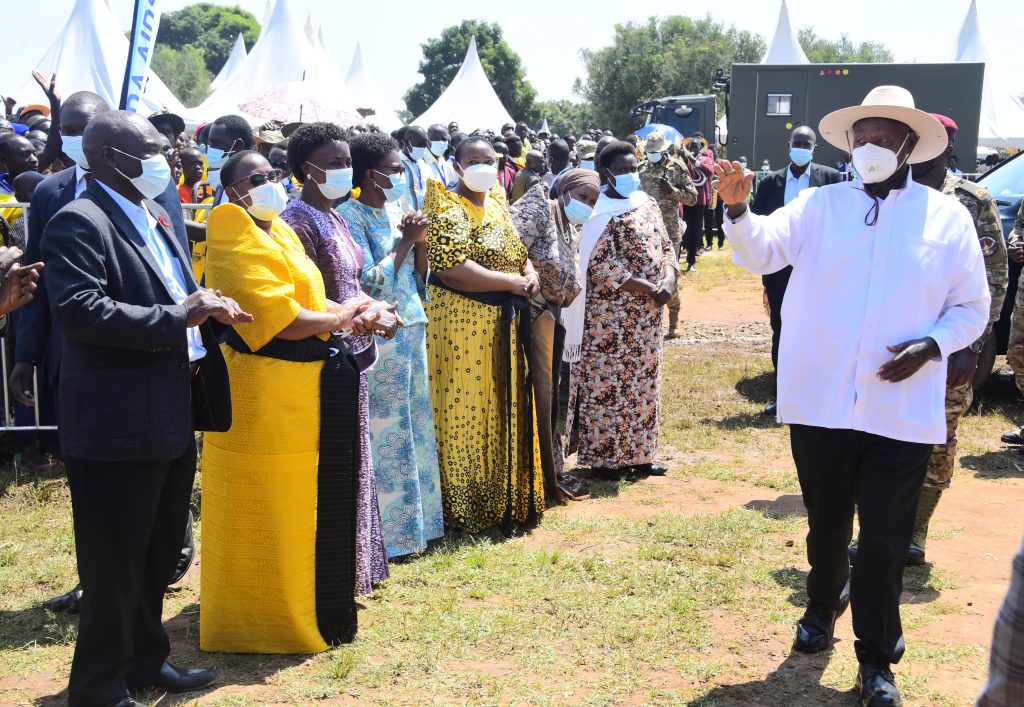 President Museveni On World AIDS Day commemoration held at Bukungu Primary School, Bukungu Town Council, Buyende District