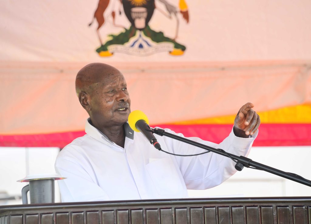 President Museveni addressing Sebei sub region leaders