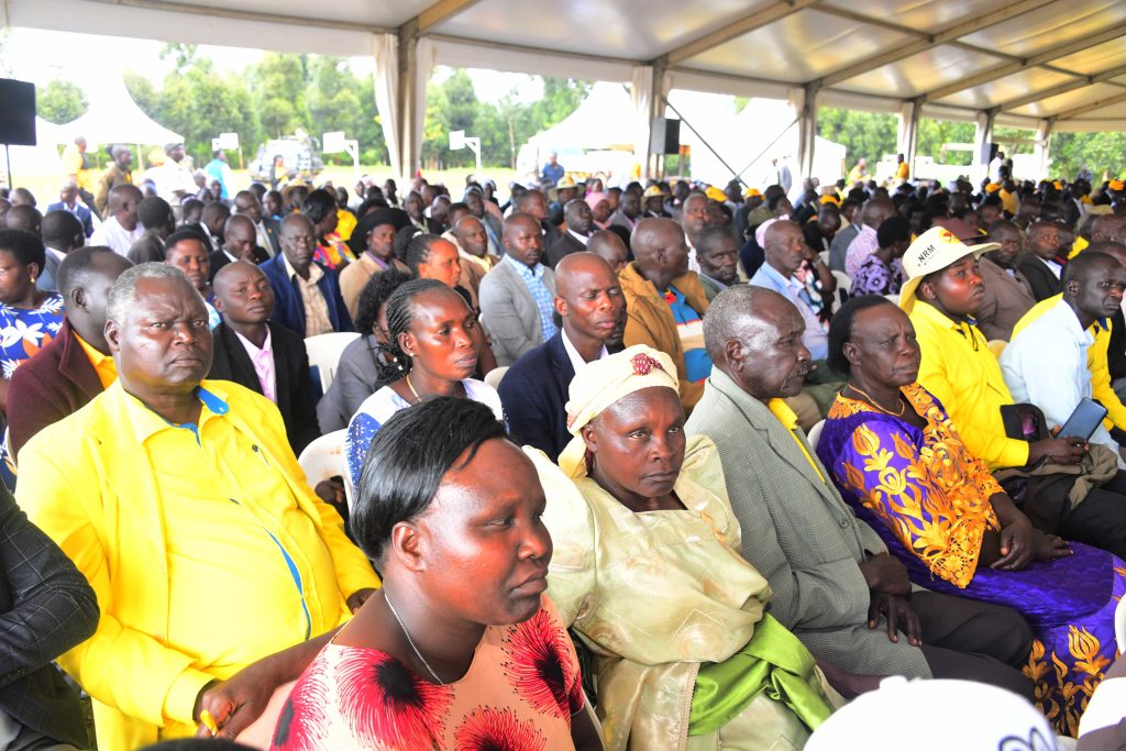 President Museveni addressing Sebei sub region leaders