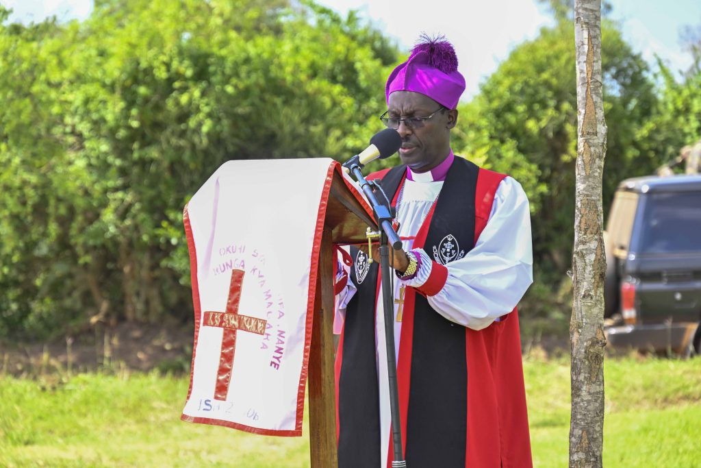 President Museveni at Thanksgiving service for Hon Lt Col RTD Dr and Mrs Bright Rwamirama