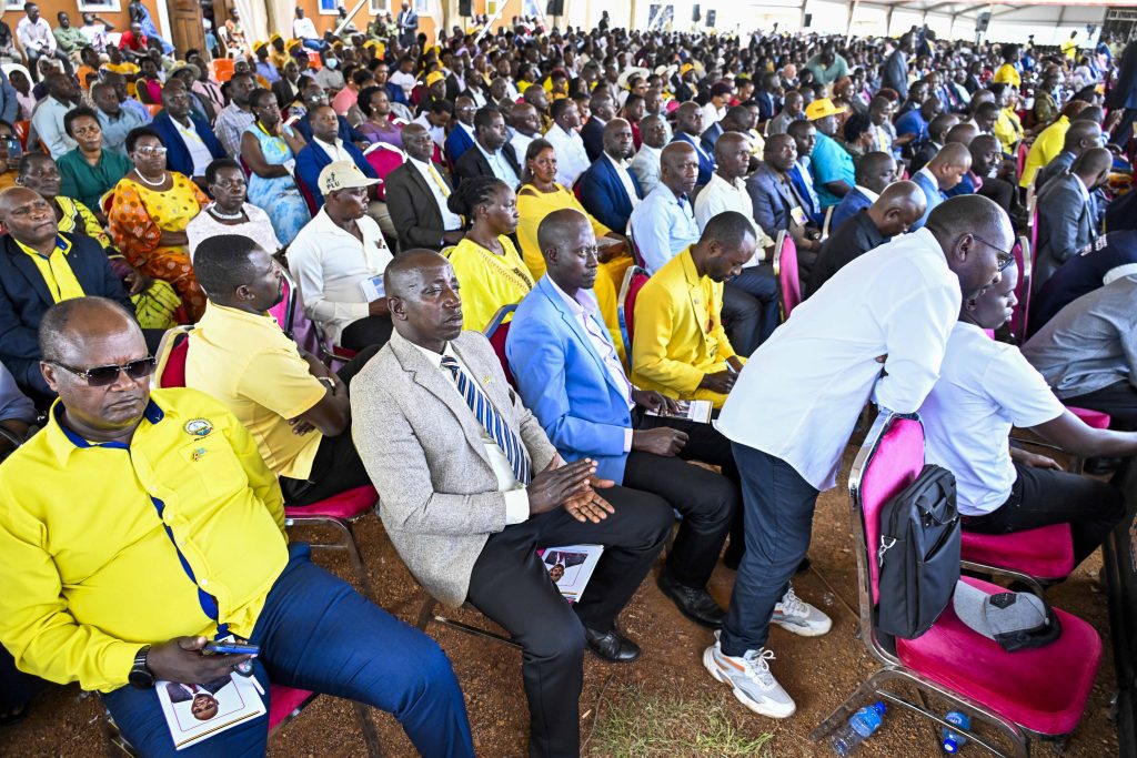 President Museveni at Thanksgiving service for Hon Lt Col RTD Dr and Mrs Bright Rwamirama