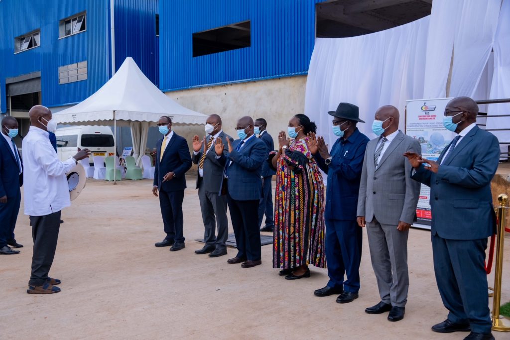 President Museveni commissions the Free Zones Export Facility at Entebbe International Airport and also launches the AfCFTA Implementation strategy