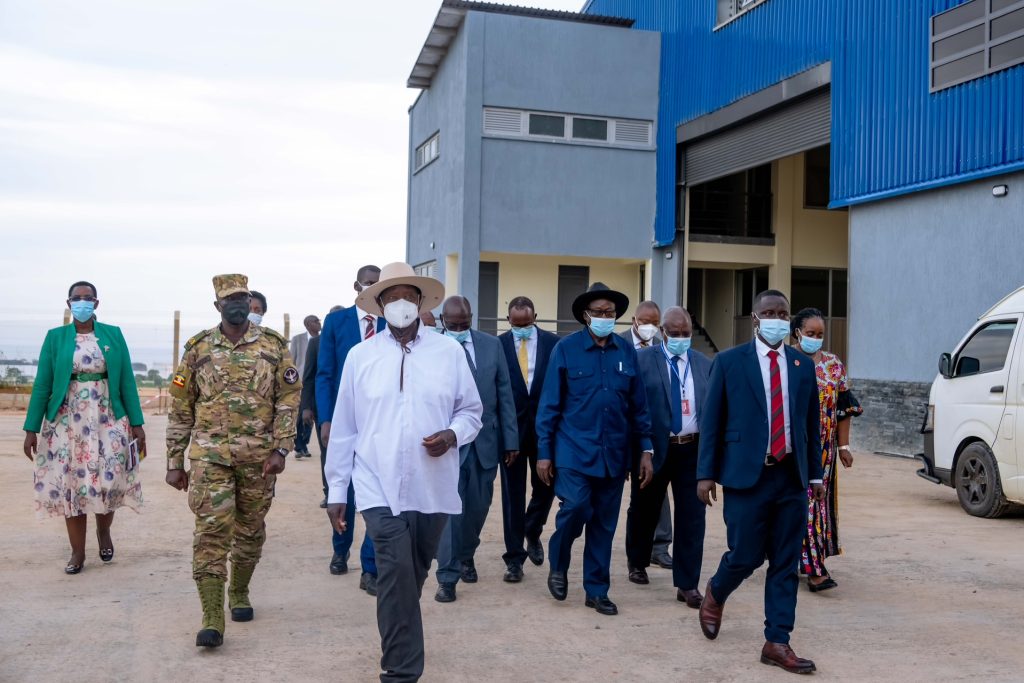 President Museveni commissions the Free Zones Export Facility at Entebbe International Airport and also launches the AfCFTA Implementation strategy