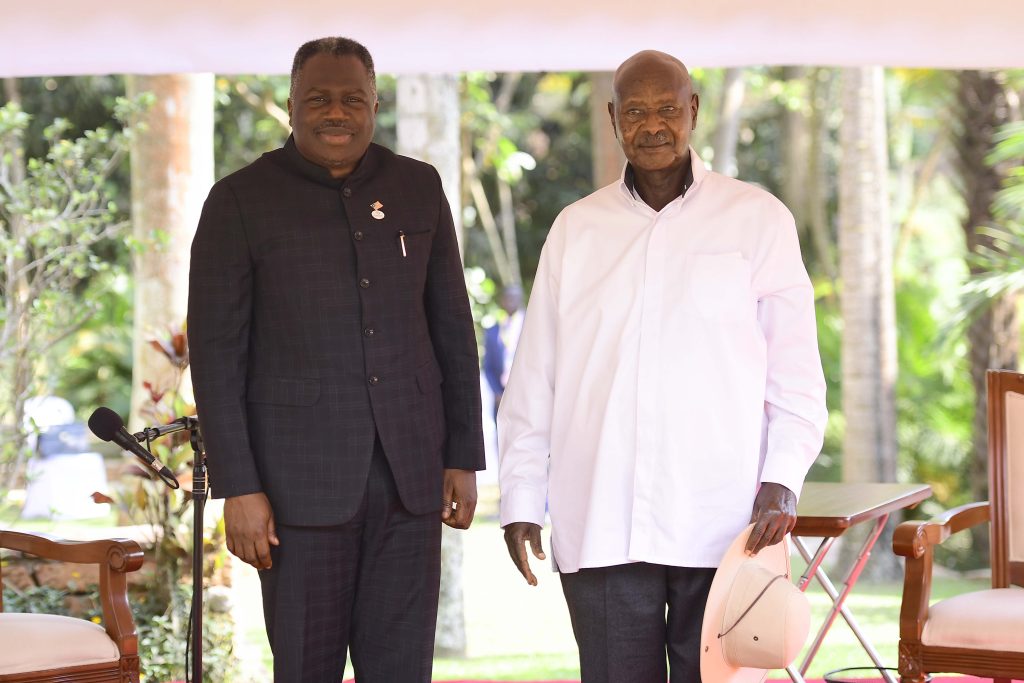 CAADP Kampala Summit 2025 - Munyonyo - Side Meetings - President Museveni meets Liberia VP Jeremiah Kpan Koung