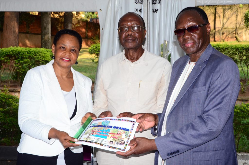 Col. Edith Nakalema with officials from Buganda Kingdoms Ebikabyaffe Foundation