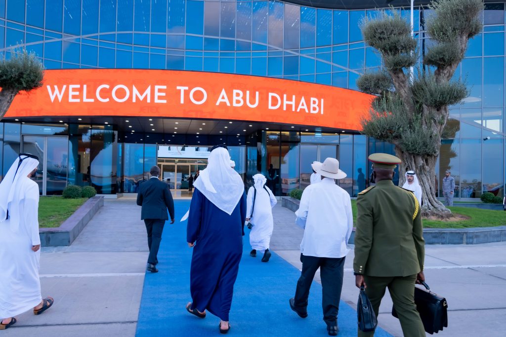 President Museveni Arrives In Abu Dhabi For Sustainability Week