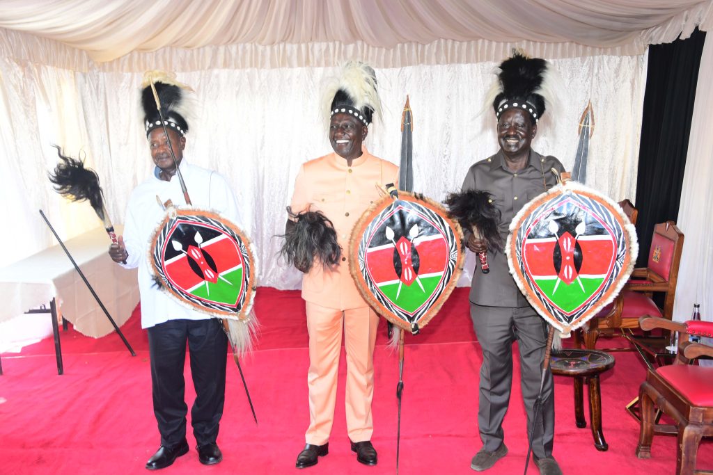 President Museveni Crowned Luo Elder Alongside Kenya's William Ruto