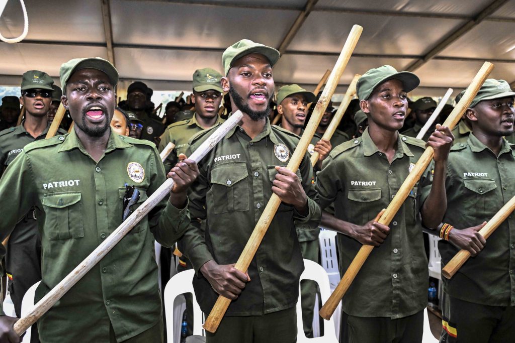 Students participate in the Patriotism Ideology Training for Student Leaders from Universities across the Country organized by the National Secretariat for Patriotism Corps Office of the President at Nkumba University on the 9th January 2025. Photo by PPU/Tony Rujuta.