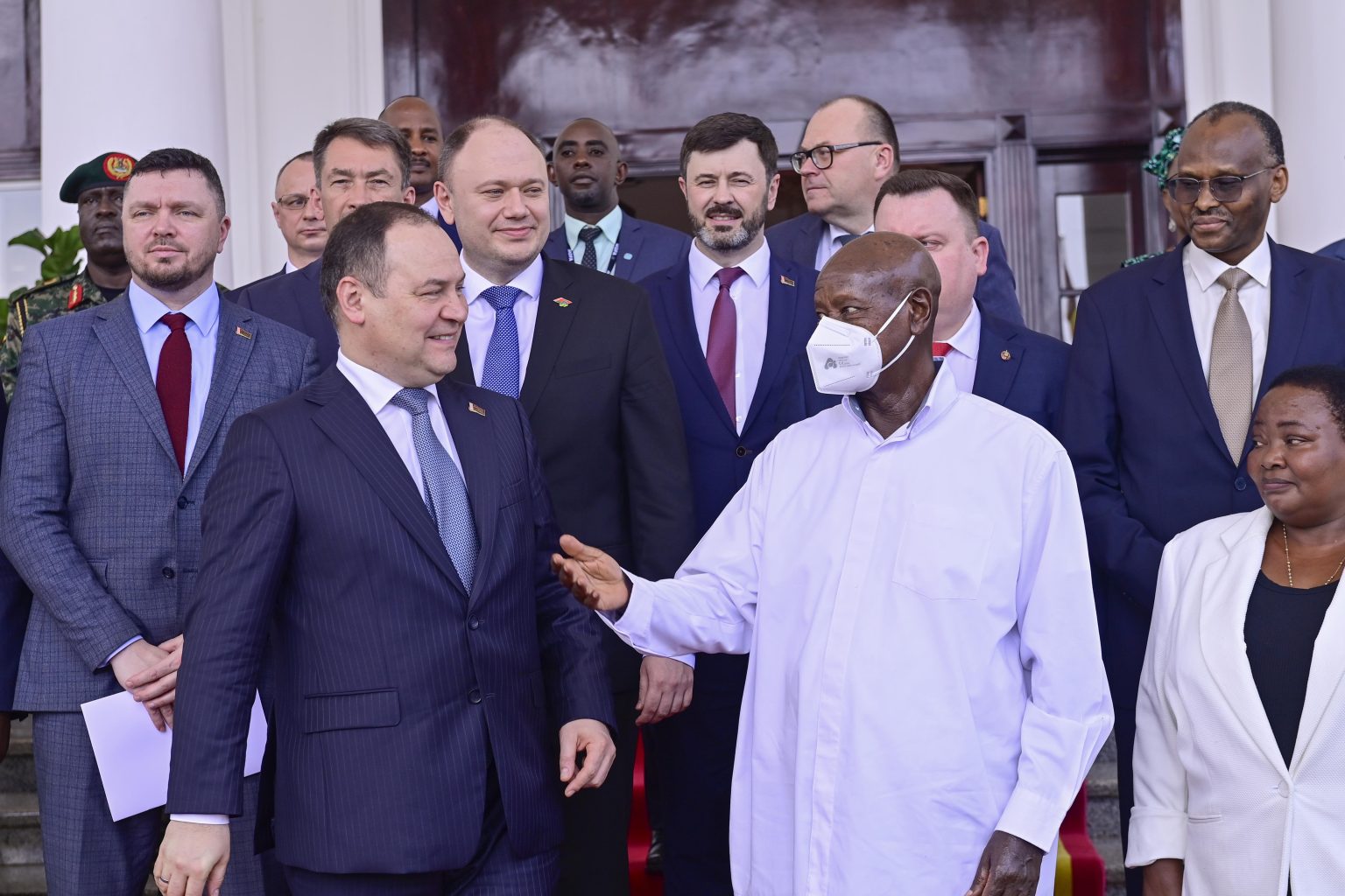 Visiting Delegates President Museveni Welcomes Belarus Prime Minister To Uganda ...