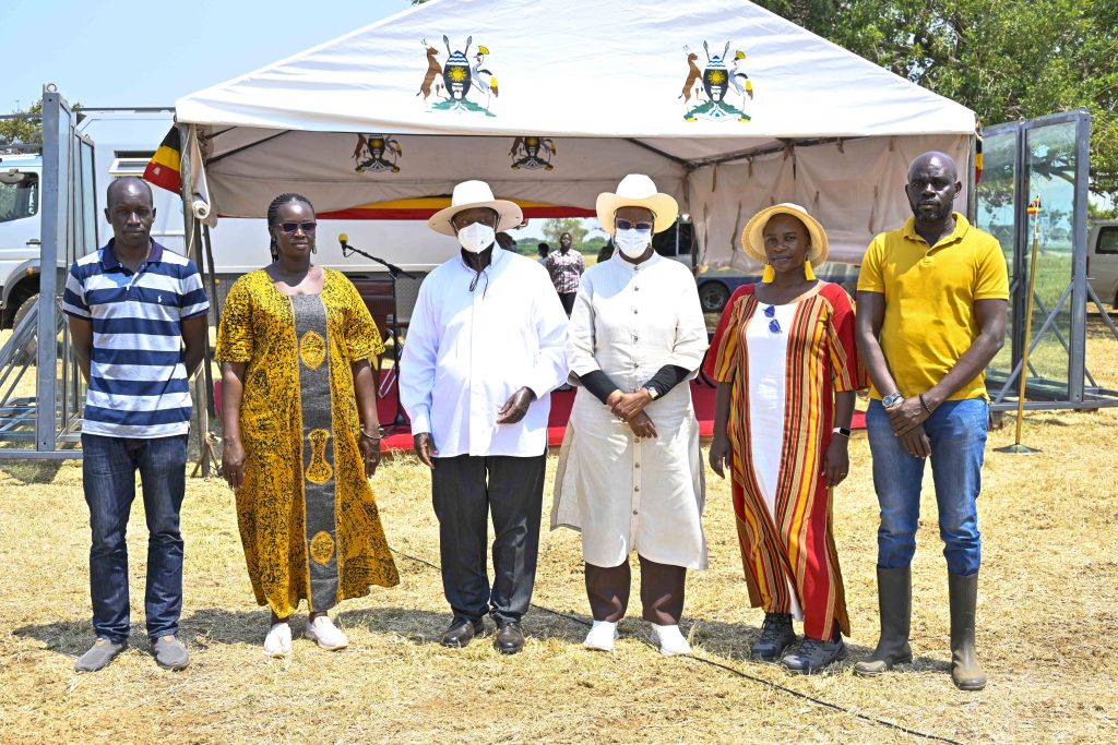 PDM performance assessment tour 2025 Lango sub-region - Jowel Okello a model farmer in Amolatar District