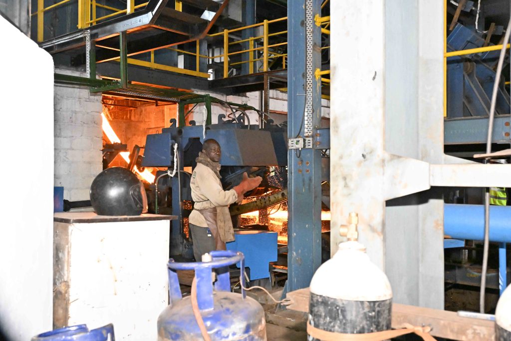 President Museveni Commissioning The Abyssinia Steel Factory In Jinja