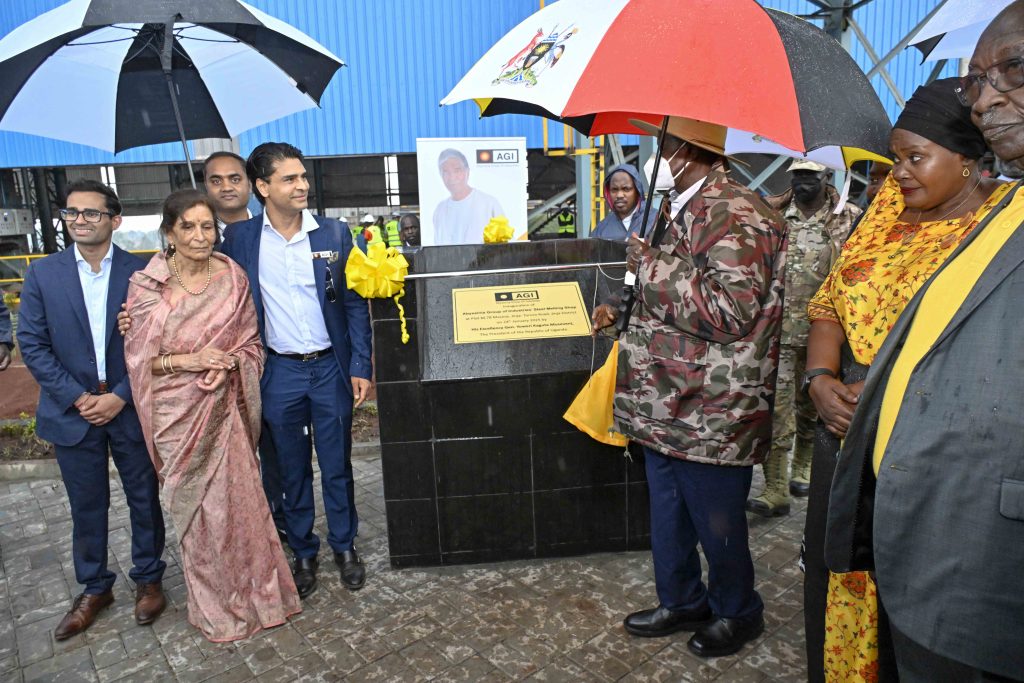 President Museveni Commissioning The Abyssinia Steel Factory In Jinja