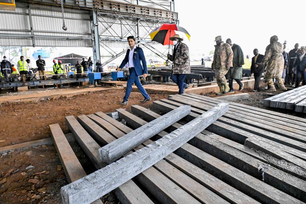 President Museveni Commissioning The Abyssinia Steel Factory In Jinja