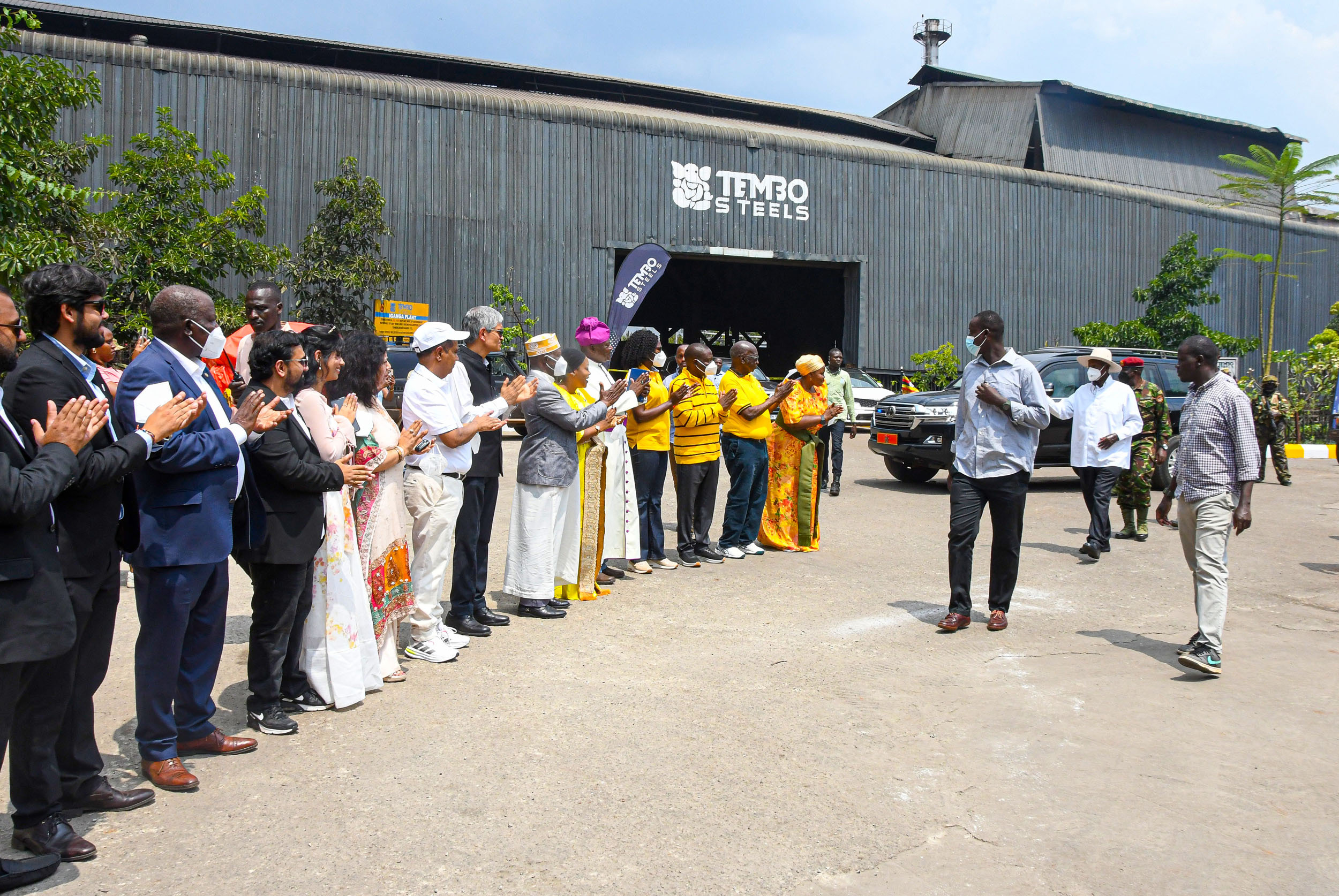 President Museveni Commissioning The Abyssinia Steel Factory In Jinja