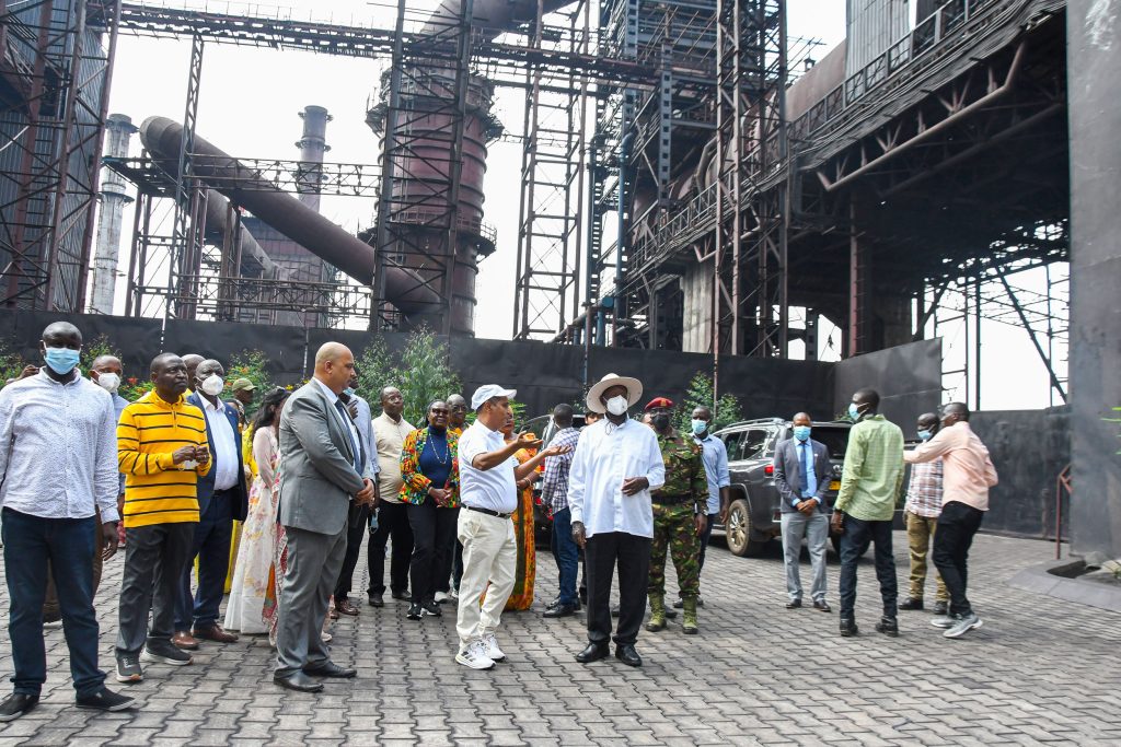 President Museveni Commissions New Tembo Steels Plant In Iganga