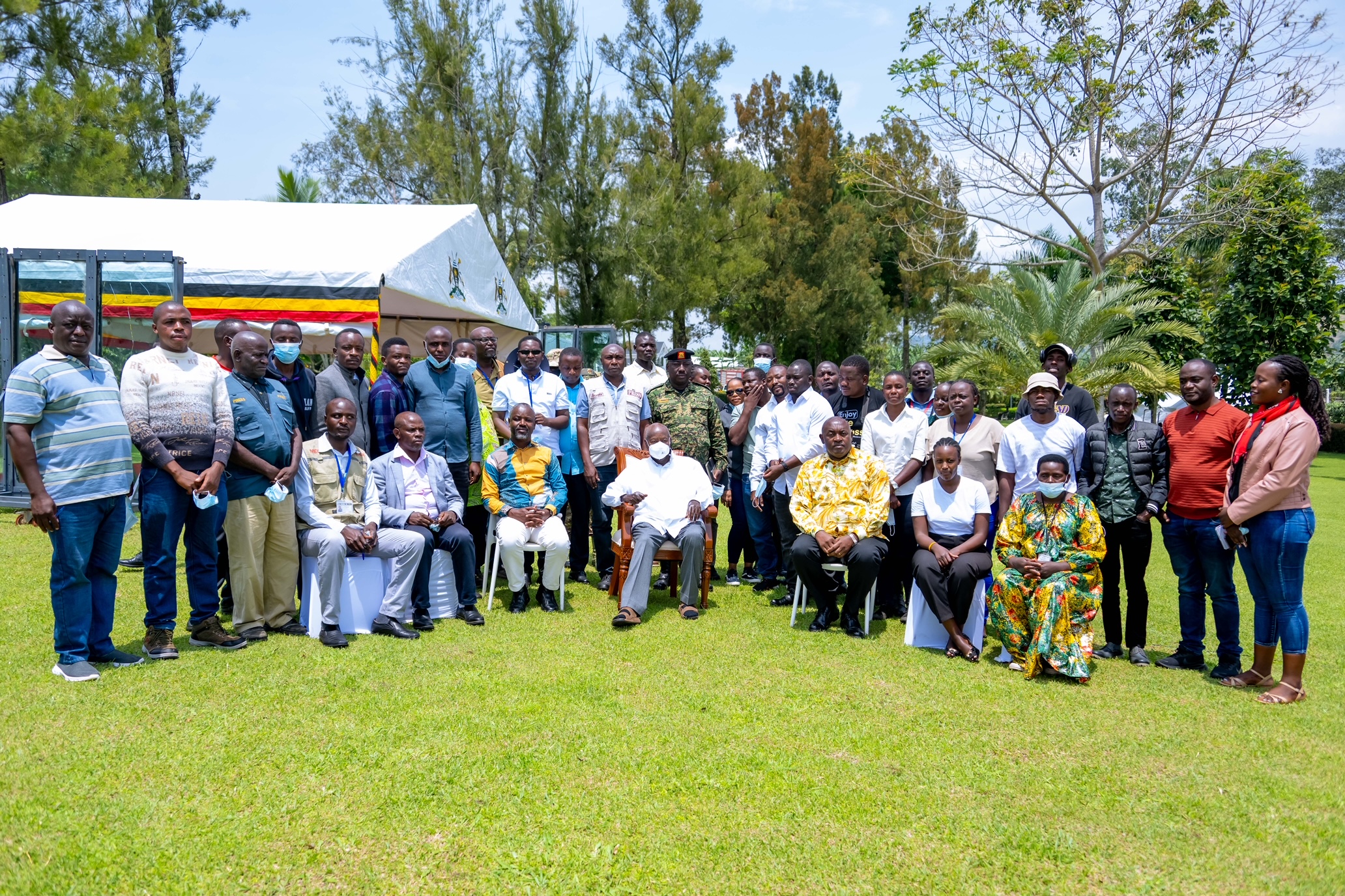 President Museveni addressing the media in the Kigezi sub-region about PDM Performance - 15-Feb-2025