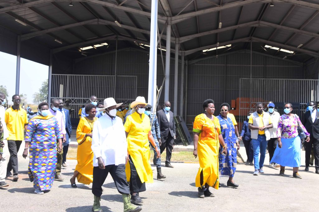 President Museveni commissioning the Lango Presidential Skilling Hub in Ayere Cell Lira District