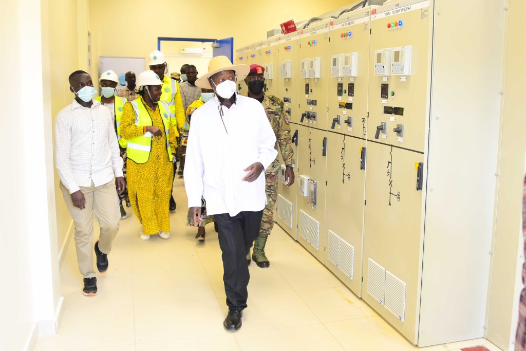 President Museveni commissioning the Mirama-Kabale high voltage power-line and its substation at Hamuko village in Rubanda district - 12-Feb-2025