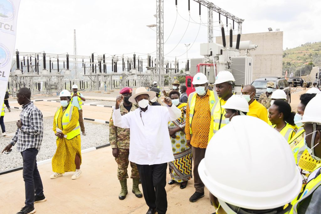 President Museveni commissioning the Mirama-Kabale high voltage power-line and its substation at Hamuko village in Rubanda district - 12-Feb-2025