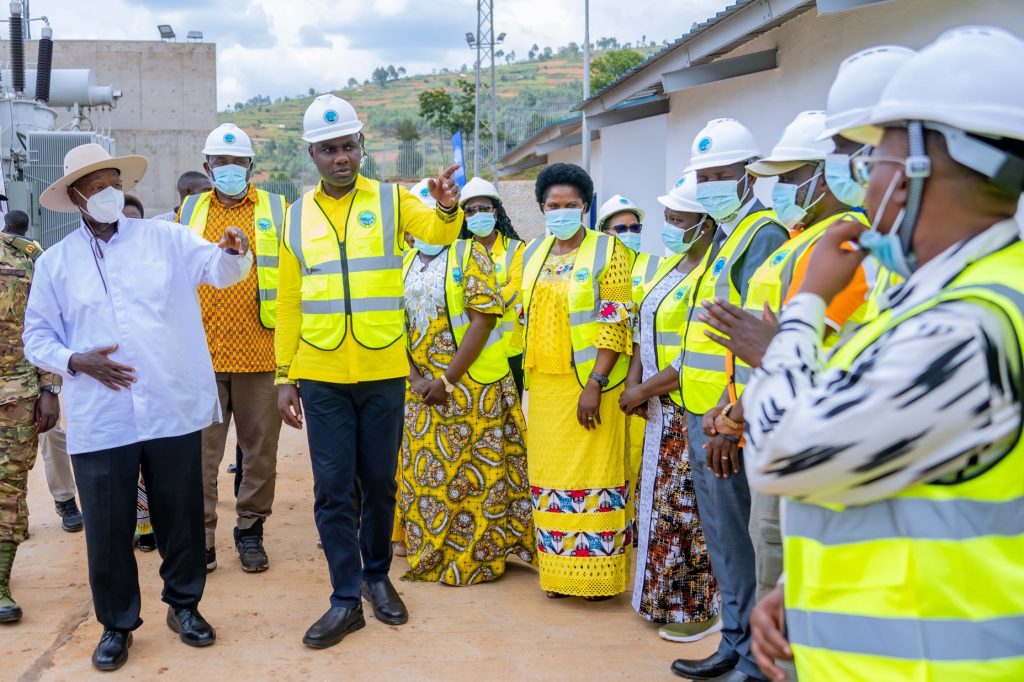 President Museveni commissioning the Mirama-Kabale high voltage power-line and its substation at Hamuko village in Rubanda district - 12-Feb-2025