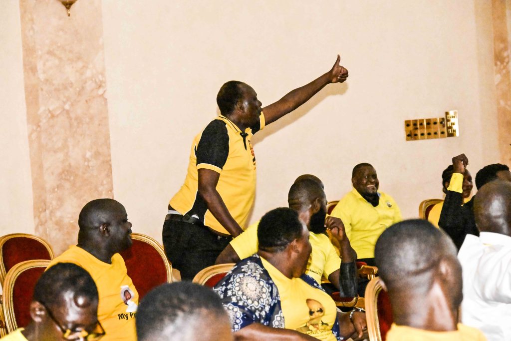 President Museveni meeting a group of PWDs led by Hon Hellen Grace Asamo the Minister of State for Disability Affairs at State House Entebbe